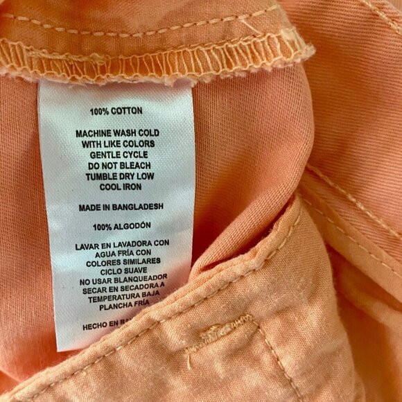 Havana Jim Men's Orange Cotton Shorts Size 34 with 8.5 inseam NEW - Picture 6 of 6